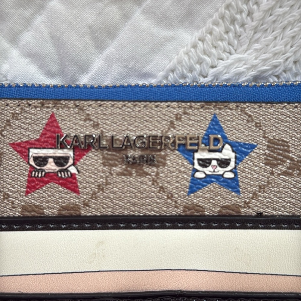 Karl Lagerfeld Paris Maybelle SLG Zip Wristlet - Picture 12 of 13